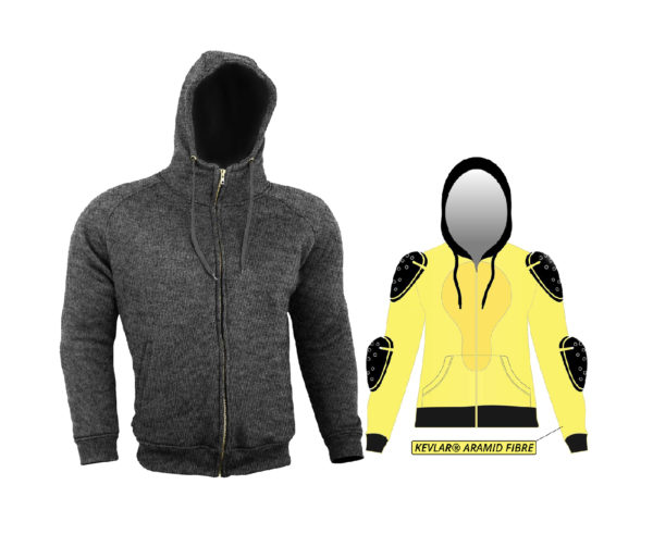 hoodie moto kevlar